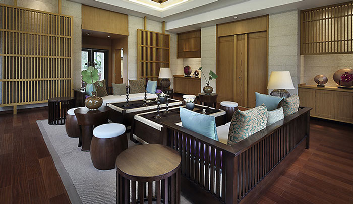 東南亞風格豪宅會客廳裝修設計效果圖