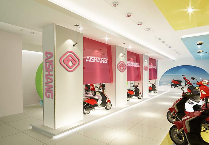 電動車銷售展示中心、店面裝修設計案例