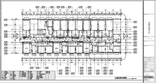 杭州精品酒店室內裝飾工程深化設計三層頂面布置圖