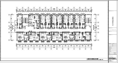 杭州精品酒店室內裝飾工程深化設計三層開關插座點位圖