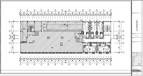 杭州精品酒店室內裝飾工程深化設計四層平面布置圖