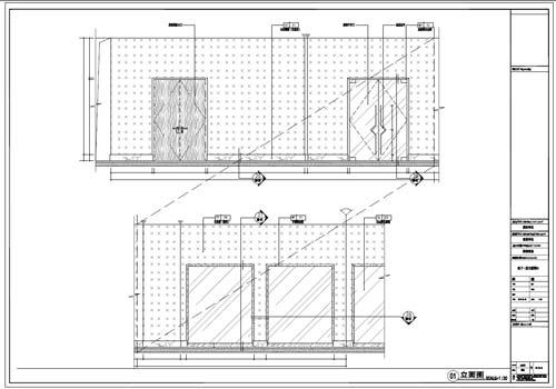 商場深化設計施工圖負一層立面圖1