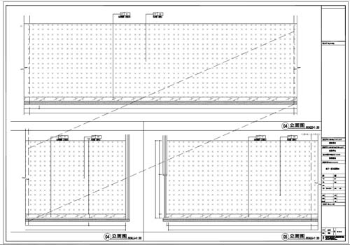 商場深化設計施工圖負一層立面圖04-05