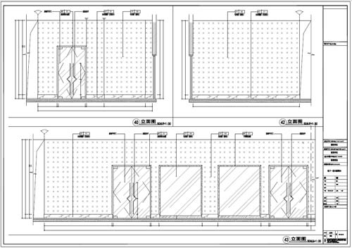 商場深化設計施工圖負一層立面圖40-43